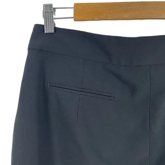 All Saints Dala Trousers Slacks Career Pants Pleated Black Womens Size 6 Tapered - Picture 8 of 13